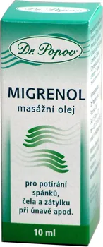 Masážní přípravek Dr. Popov Migrenol masážní olej 10 ml