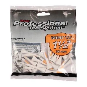 Golfová tyčka Pride Professional Tees dřevěná týčka, 38mm, 25ks