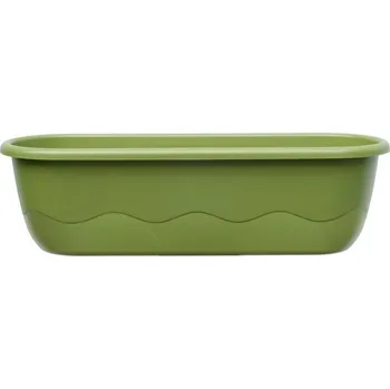 Plastia Mareta samozavlažovací truhlík 60 cm, světlý zelený/tmavý zelený