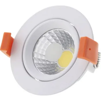 Bodové svítidlo LED COB podhledové svítidlo bílé 8W kruh neutrální bílá