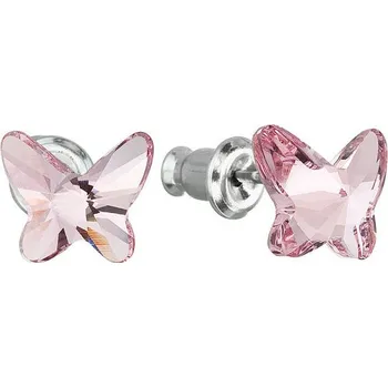 Náušnice Troli Butterfly Light Rose 51048.3