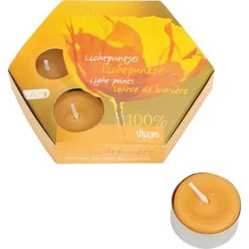 Svíčka Čajové svíce - včelí vosk Dipam, 7ks, hliníková nádobka