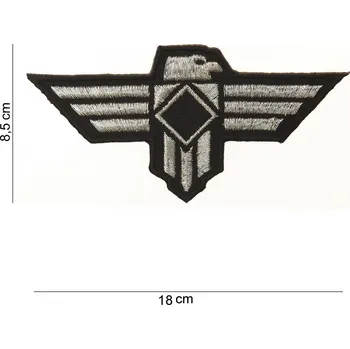 Nášivka Nášivka textilní 101 Inc Tomahawk - černá-stříbrná