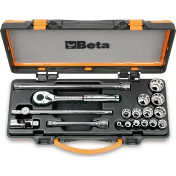 Gola sada SADA HLAVIC-MODEL 910AS/MBM-C18 3/8'' S PŘÍSLUŠENSTVÍM 18KS'' (13 dvojitých šestihranných hlavic a 5 doplňků pro leteckou údržbu)