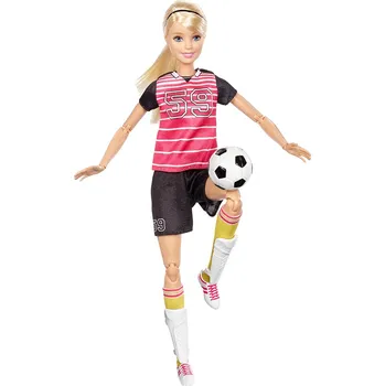 Panenka Barbie Sportovkyně – fotbalistka blondýnka