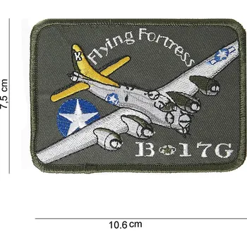 Nášivka Nášivka textilní 101 Inc Flying Fortress B17G - olivová