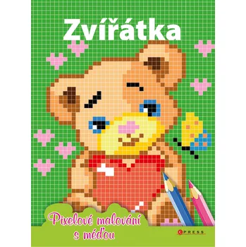 Zvířátka: Pixelové malování s méďou - Cuberdon omalovánky Zvířátka: Pixelové malování s méďou - Cuberdon