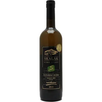Víno Vinné sklepy Skalák Veltlínské zelené exclusive 2016 pozdní sběr 0,75 l suché bílé víno