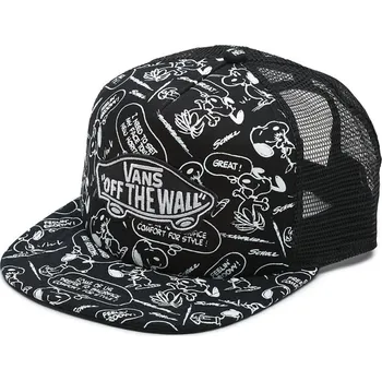 Kšiltovka Vans X Peanuts Classic Patch Trucker Snoopy černá/bílá