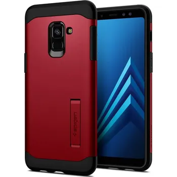 Pouzdro na mobilní telefon Spigen Slim Armor pro Samsung A530 Galaxy A8 (2018) Merlot Red