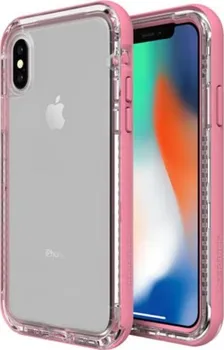 Pouzdro na mobilní telefon LifeProof Next pro iPhone X průhledné/růžové