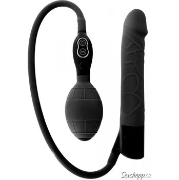 Vibrátor Silikonový nafukovací vibrátor, 20 cm