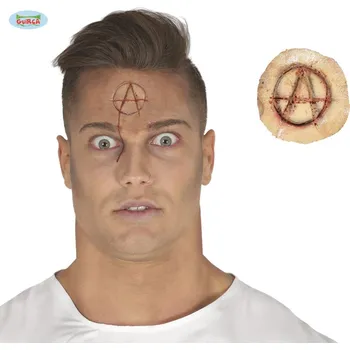 Karnevalový doplněk PUNK jizva s lepidlem - Nejvýhodnější