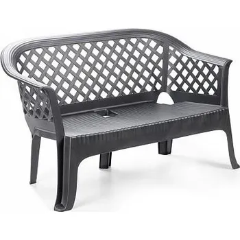 Zahradní lavice Bibl Lariana Plastová zahradní lavice antracit