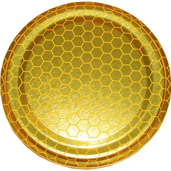 Víčko na sklenici - zlaté - plástev