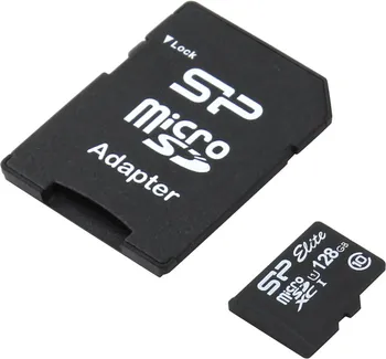 Paměťová karta Silicon Power MicroSDXC 128 GB Class 10 UHS-I + SD adaptér (SP128GBSTXBU1V10SP)
