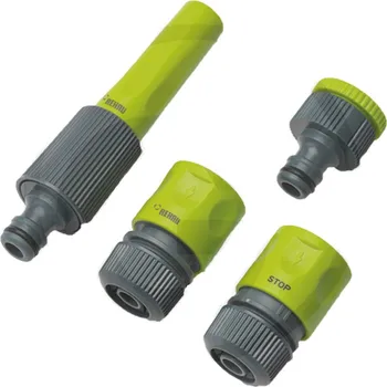 Sada na připojení zahradní hadice 1/2" k vodovodnímu řadu plastová s tryskou