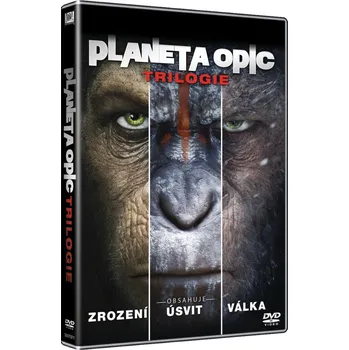 DVD Kolekce Planeta opic: Trilogie (2017) 3 disky Sběratelská edice filmů DVD Kolekce Planeta opic: Trilogie (2017) 3 disky