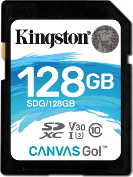 Paměťová karta Kingston Canvas Go! SDXC 128 GB UHS-I U3 (SDG/128GB)
