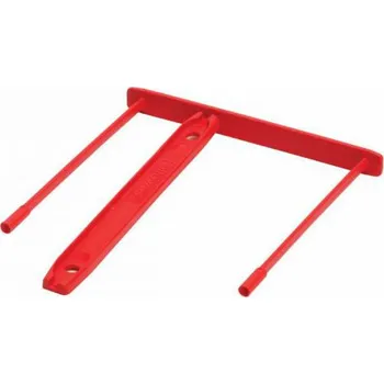 Kancelářská sponka Spona archivační, červená (balení 100 ks)