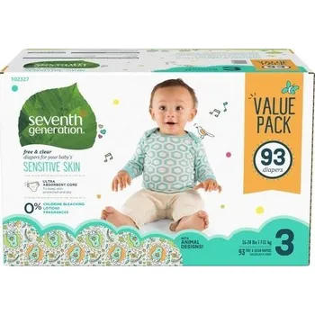 jednorázová plena Seventh Generation Midi 3 93 ks