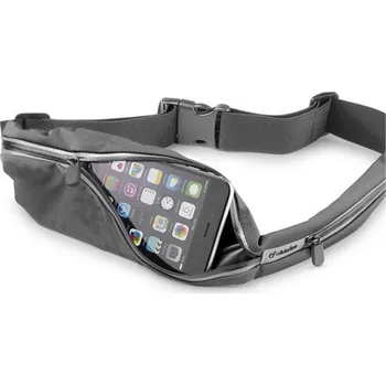 Pouzdro na mobilní telefon Cellularline Waistband Running s kapsou na příslušenství černé