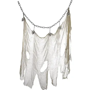 Party dekorace Smiffys Síť s lebkami 140 x 100 cm