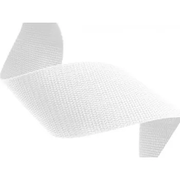 Lepicí páska Popruh PP polypropylén 25 mm bílý, síla 1,3 mm, metráž 50 bm