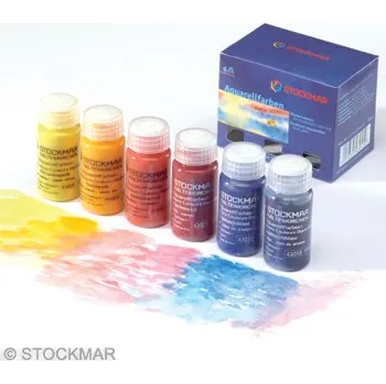 Vodová barva Sada Stockmar akvarelek, balení 6x20ml, základní barvy