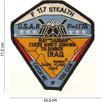 Nášivka Nášivka textilní 101 Inc F-117 Stealth - barevná
