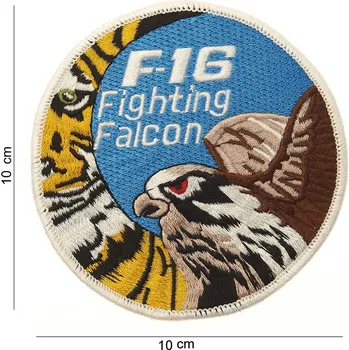Nášivka Nášivka textilní 101 Inc F-16 Fighting Falcon Tiger - barevná
