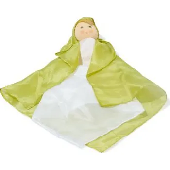 Panenka Hedvábná panenka zelená - 30cm