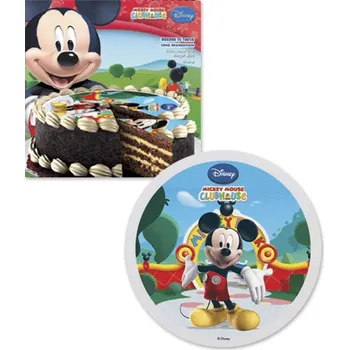 Jedlá dekorace na dort Terč z cukrového papíru Mikey prům.16cm 1 ks/krabička