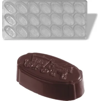 Forma na pečení Forma na pralinky (kůň s kočárem 15g) 3x7 tvarů/forma
