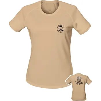 Dámské tričko Dámské funkční tričko 131. dělostřelecký oddíl - 152mm ShKH vz. 77 - písková