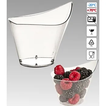 Jednorázové nádobí Pohárek PS Goccia 200ml (kapka) 50 ks/bal