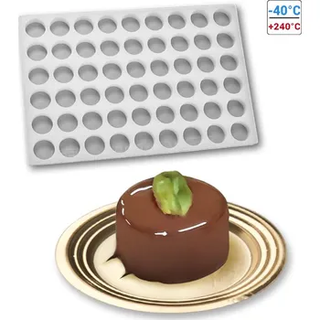 Forma na pečení Forma silikonová na nugátové pralinky (kolečko) prům.2,6, v.1,8cm