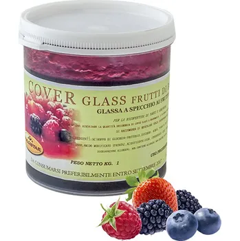 Potahovací lesklý gel Cover Glass (lesní plody), Dulcistar 1 kg/dóza