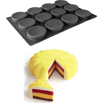 Nádoba na pečení Forma silikonová (12ks insert kolečko) prům.12, v.3cm