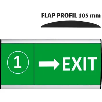 Informační tabulka Tabulka 105x250 - Flap Profil