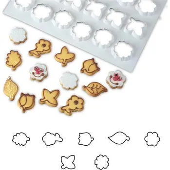 Vykrajovátko plast na celý plech (květena) 57x39cm