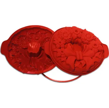 Forma na pečení Forma silikonová bábovka (věnec) prům.26, v.5,5cm