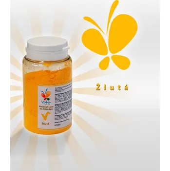 Potravinářské barvivo Barva v prášku do tuků, do čokolád, žlutá 25 g/dóza