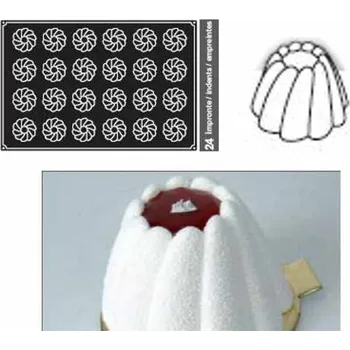 Nádoba na pečení Forma silikonová (24ks fantasia) prům.7,5, v.4,8cm, 120ml