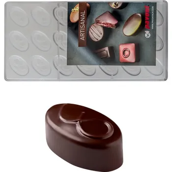 Forma na pečení Forma na pralinky (ovál s uzlem 10g) 3x7 tvarů/forma