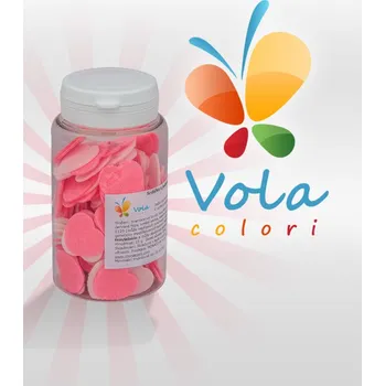 Jedlá dekorace na dort Srdíčka z jedlého papíru 20mm červeno-růžovo-bílá 15 g/dóza