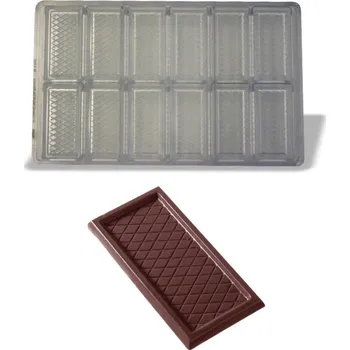 Nádoba na pečení Forma na čokoládovou tabulku 9g (obdélník) 2x6 tvarů/forma