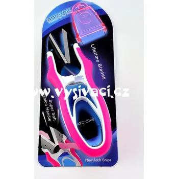 Krejčovské nůžky nůžky odstřihovací ergonomické cvakačky s ostrou špičkou, délka 12cm barva: barva zelená*** SKLADEM 5 kusů, 1 kus, počet: 1 kus