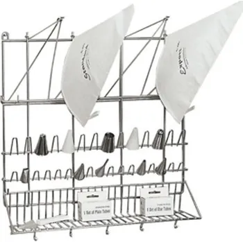 Držák na špičky a sáčky nerezový (nástěnný) 50x50 cm