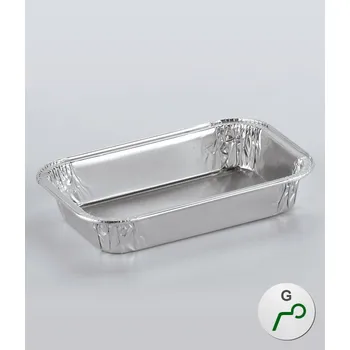 Jednorázové nádobí Miska ALU hranatá typ G,255ml (143x93, v.26mm) 100 ks/bal